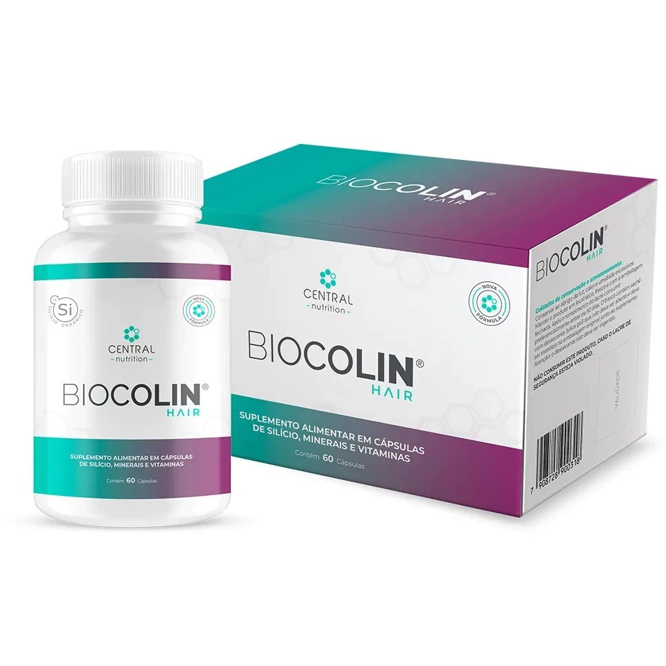 Biocolin Hair 60Caps 500mg - Central Nutrition Anti Hair Loss Hair Protection