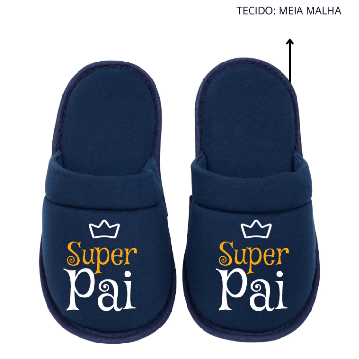 Father's Day Slippers, Bedroom Slippers, Gift in Half Mesh with Eva Rubber Sole