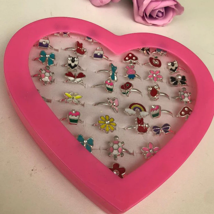 Kit 6-36 Units Assorted Adjustable Rings for Girls image 4