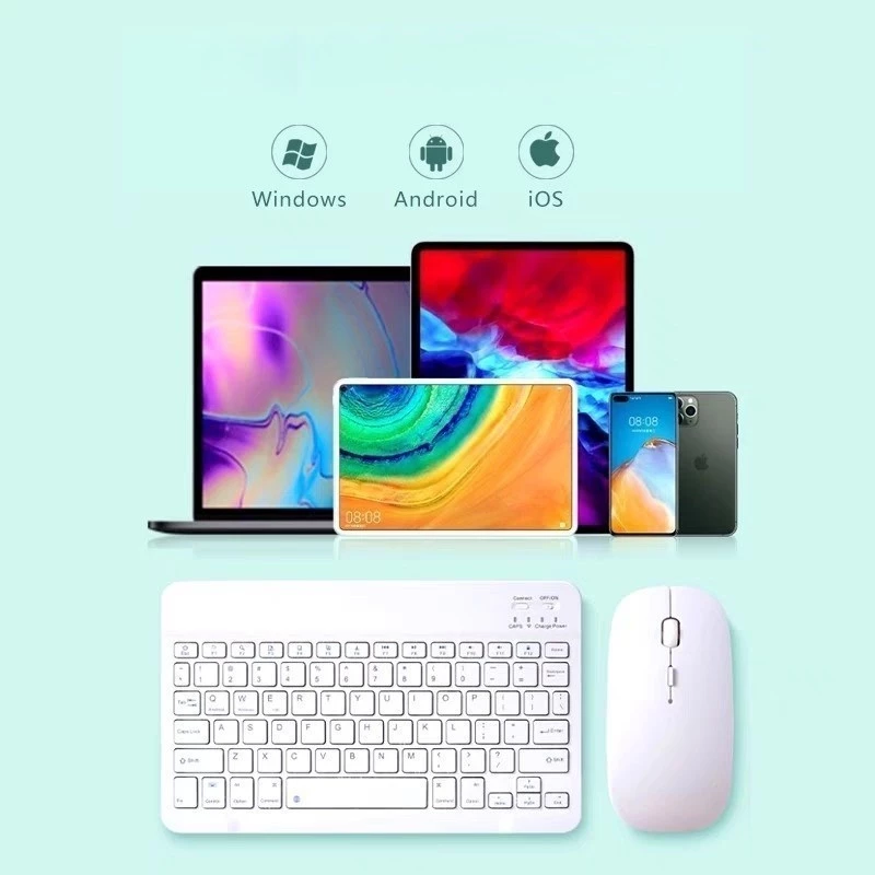 Bluetooth 5.2 Keyboard and Mouse Kit, Compatible Android Pc iPhone image 2