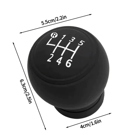 6-Speed Manual Gear Shift Knob Silicone Protector Car Accessories image 2