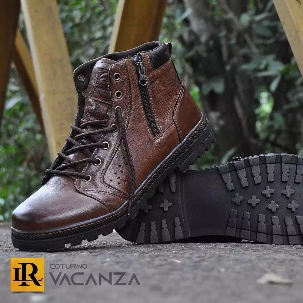 Vacanza Men's Genuine Leather Combat Boot image 2