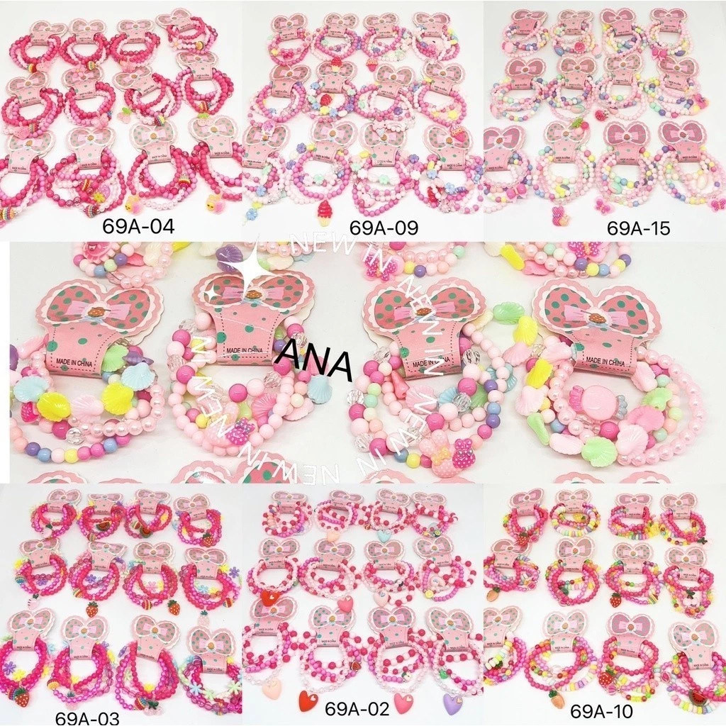 Kit of 48 beautiful beaded bracelets for children image 4