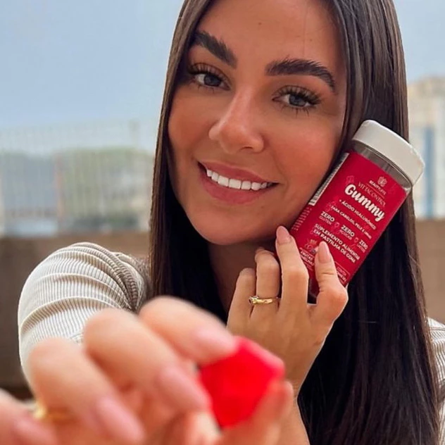 VittaControl Gummy ZERO Vitamin Hair, Nails and Skin with Hyaluronic Acid Only 1 Gum per day